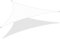 KHOMO Gear Triangle Sun Shade Sail 10 x 10 x 10 ft UV-Block Stoff – Weiß