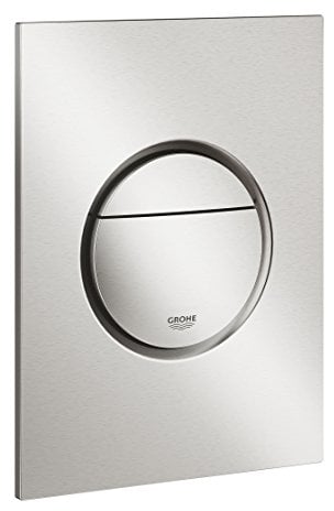 GROHE Nova Cosmopolitan - S Abdeckplatte (wassersparend, senkrechte Montage, langelebige Oberfläche), supersteel, 37601DC0