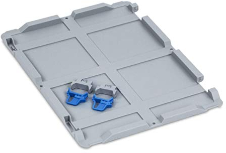 aidB Scharnierdeckel Set Eurobox NextGen, 400 x 300, inkl. 2 blaue Schiebeschnappverschlüsse