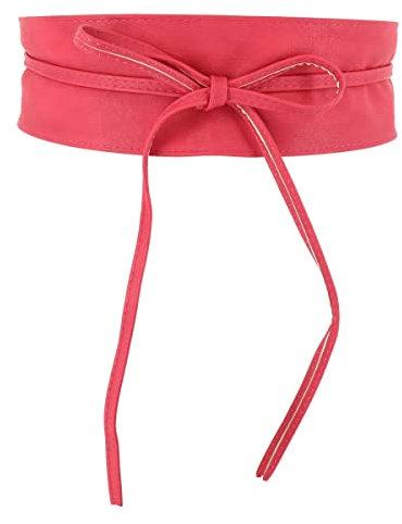 FASHIONGEN - Damen gürtel, Taillengürtel, Bindgürtel, Obi gürtel MICA - Fuchsie, S-M