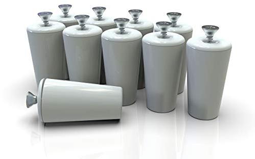 markiso® Rolladenstopper Weiß geschlossen [10 Stück] Wespenschutz, Rollladen Anschlagstopper 40 mm inkl. Schraube & Dichtung - Rollostopper für Rollo & Jalousie - Ersatzteile & Zubehör für Rolladen