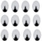 12 Strong Self Adhesive Chrome Effect Hooks Kitchen Bathroom Stick On Wall Door Hanging Tea Towel