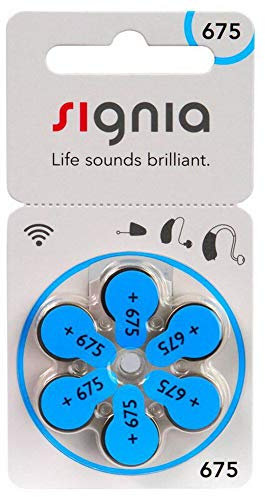 Signia 675 Akkus, Zink Luft