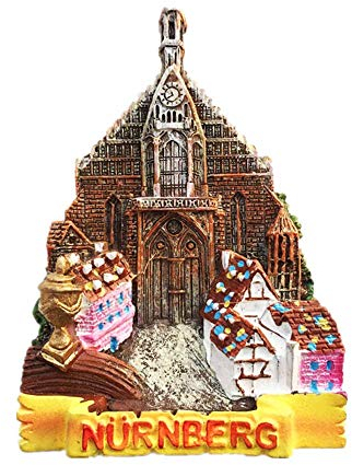 3D Nürnberg Bayern Deutschland Kühlschrankmagnet Souvenir Geschenk Magnetsticker Kollektion