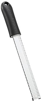 Küchenprofi Zester-Reibe fein MASTER GRIP | Edelstahl rostfrei | Zitronenreibe | Ultrascharfe Klingen | Parmesanreibe | Ingwerreibe | Knoblauchreibe | 32×3,5×4cm