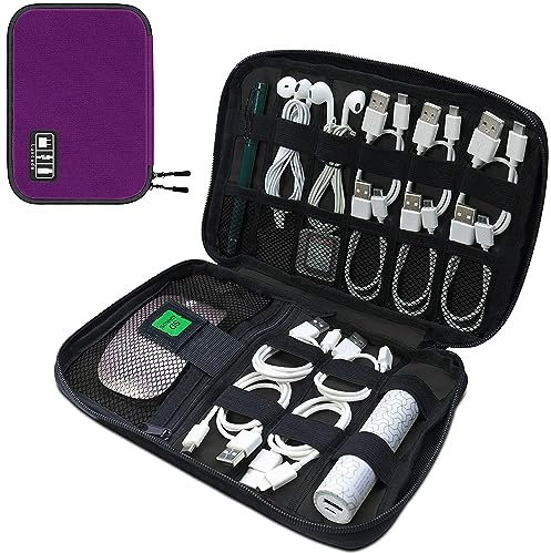 Luxtude Cord Organizer Travel - Portable Electronics Organizer for Cord, Charger, Cable & Tech Storage
