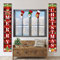 Outdoor Plaid Xmas Decorations - Merry Christmas Banner, Porch Signs, Waterproof Banners - Sale Clearance