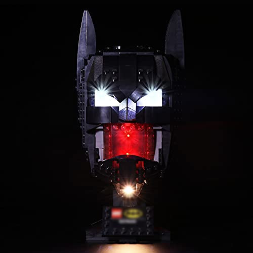 cooldac Licht-Kit Kompatibel mit Lego Kompatibel mit Lego 76182 DC Batman Helm Bauset,USB-Verbindungsbeleuchtungsset, Kompatibel mit Lego 76182 (nur Lichter, Keine Modelle)