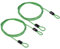 PATIKIL Sicurezza Acciaio Cavo 2.5mm x 1m/3.28ft Rivestito Bagaglio Blocco Filo Corda con Doppio Asola Verde 2pz