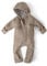 Ehrenkind® WALKOVERALL | Baby Wollwalk-Overalls aus Natur Schurwolle mit Reißverschluss | Walk Wolle Woll-Anzug für Kleinkind und Baby | Beige Gr. 98/104