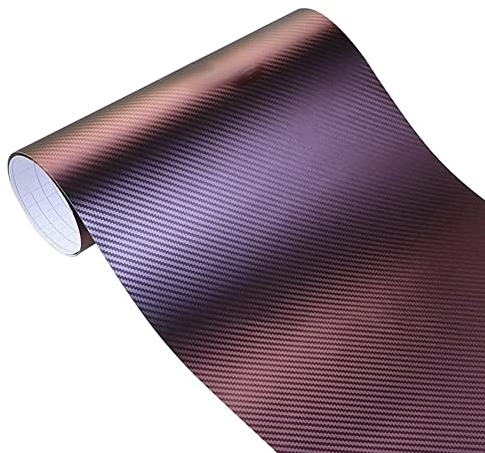 BYNYXI Carbon Autofolie, 50cmx152cm wasserdichte Aufkleberfolie PVC Selbstklebend Autoaufkleber 3D Car Wrapping Blasenfrei Vinyl Folie DIY Carbonfolie Autofolie Universal Lackschutzfolien für Auto