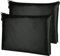 DBREAKS Feuerfeste Tasche für Dokumenten, 2 Stück Feuerfeste Tasche, Tresor Wasserdichte Geldtasche, Schwarz Große Kapazität Aktentasche für Dokumente, Passport, Geld, Bankdatei (38 x 27 cm)