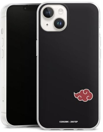 DeinDesign Silikon Hülle kompatibel mit Apple iPhone 14 Case transparent Handyhülle Akatsuki Naruto Shippuden Offizielles Lizenzprodukt