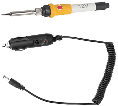 Cordless Soldering Iron + Portable Soldering Iron DC 12V 60W Adjustable Temperature Welding Tool Electric Welding Iron Kit with Power Cord for fer souder 12 Volts