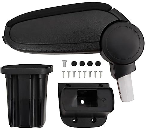 vidaXL Bracciolo per Auto Nero 12x32x(34-50) cm in ABS