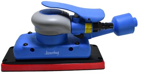 Orbital Jitterbug Luftschleifer Rechteckig Pneumatische Schleifmaschinen 70mm*198mm, 1/8 Orbit zum Schleifen von Ecken, Großflächige Holzbearbeitung Metall