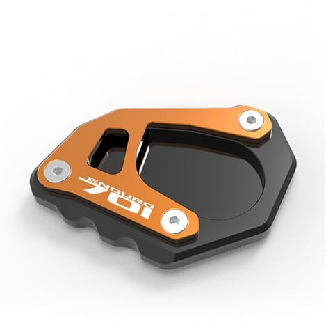 Motorrad Kick Ständer Seitenständer Für Husqvarna 701 SMC SMC701 2019 2020 2021 2022 2023 701EnduroMotorrad Seite Stehen Enlarger Erweiterung Unterstützung Platte Pad ( Color : 701Enduro Orange )