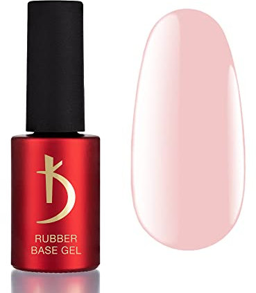 K Professional Rubber Base Gel - Base Coat Pastel Pink -7lm- UV Nagellack - Unterlack - Gel Nägel - Rosa Nagellack - UV LED