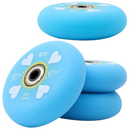 Happyyami 4 Stück Gummi-Skate-Ersatzräder Für Den Innenbereich Rollschuh-Räder