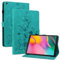 Rosbtib Funda para Samsung Galaxy Tab A 10.1 Pulgadas 2019 (SM-T510/ T515), Funda Protectora de Visualización Multiángulo con [Ranura para Tarjetas] [Cierre Magnético], Lirios Verde