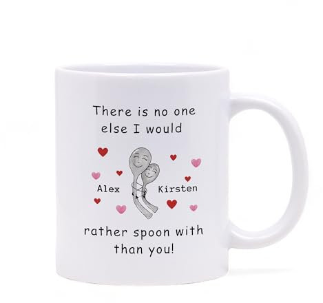 Valentines Mug | Spooning Mug | Girlfriend Boyfriend | Novelty Mug | Personalised Mug | Birthday Gift | Big Spoon | Little Spoon | Couple Mug Novelty Mug