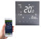 Qiumi WiFi Thermostat Smart Life APP Remote Control for Water Gas Boiler Heating Compatible with Alexa Google Home, White Font Display