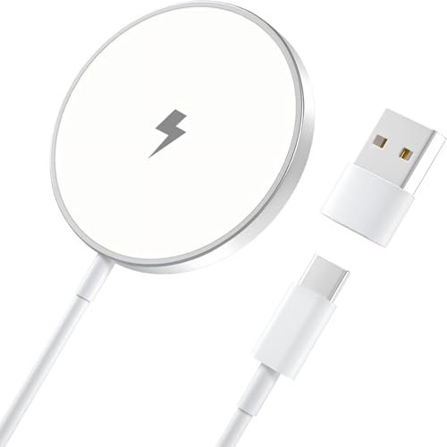 Wireless Charger iPhone, 15W Mag-Safe Charger for Apple iPhone 15 Pro Max/15 Pro/15 Plus/15/14/14 Pro Max/13/12/AirPods Pro, Magnetic Wireless iPhone Charger Pad Fast Charging iPhone Wireless Charger