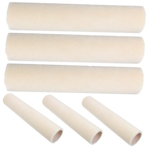 DOITOOL Kit De 6 Rouleaux De Peinture Petit Rouleau À Poils De 38 Mm De Diamètre Intérieur Pour La Peinture Murale