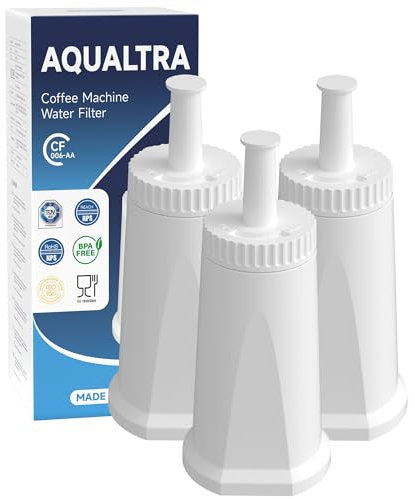AQUALTRA Kaffee Wasserfilter Kompatibel mit Sage® Barista Express Pro Wasserfilter, BES008, SES008/SES810/SES875/SES880/SES920/SES980/SES990 (3 Stück)