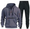 Pamqsen Herren Trainingsanzug Jogginganzug Herren Oversized Trainingsanzug 2 Teilig Baumwolle Pullover Mit Kapuze Baggy Jogginghose Jogginganzug Sportanzug Kapuzenpullover Set Hoodie Tracksuit