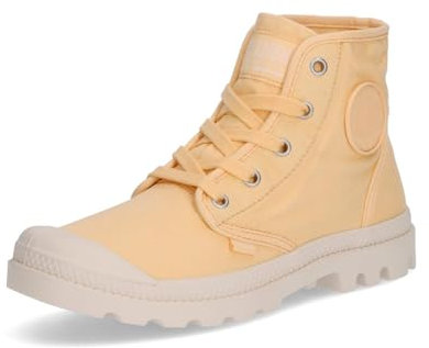 Palladium Bottes Pampa Hi pour femme, bottes à lacets en toile végétalienne, pina cotta, 39.5 EU