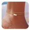 ZHESHY Fußkettchen Für Damen 14k Gold Herz Buchstaben Fussketten Für Frauen Wasserfester Layered CZ A-Z Initial Fußkette Verstellbar Fußschmuck Sommer Strand Handgefertigt Schmuck Geschenke 21+5cm