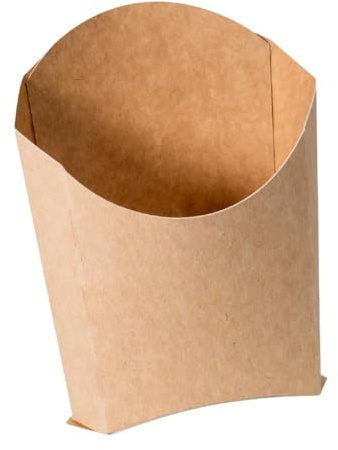 Notpla Chip Scoop, Small, Pack 500 | Plastic-free, seaweed-based design offers a sustainable, fully biodegradable option for eco-conscious food service.