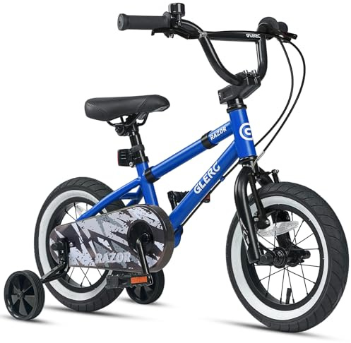 Glerc Razor 12 14 16 Zoll Kinderfahrrad für 2-8 jährige Jungen Jugendliche erstes BMX Style Fahrrad mit Stützrädern,Múltiples Colores