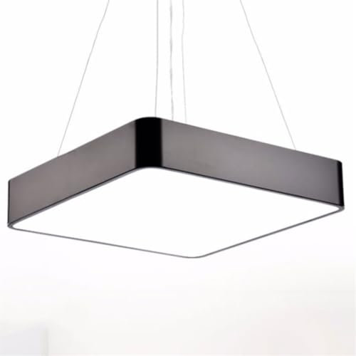SHUANGZ Lámpara De Techo Colgante Moderna Cuadrada Lámpara Colgante De Suspensión Acrílica LED De Luz Blanca Luminaria De Panel De Altura Ajustable para Sala De Estar, Comedor,