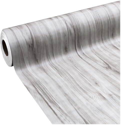 emmevi Sol Pvc Revêtement Rouleau Vinyle 30 Tailles Bois Parquet Veiné Gris 140 x 300 Cm Dis_B