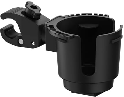 Universal Boats Cup Holder – Fits 0.78 to 1.57 Tubes Drinks Holders, Compatible with Marine, Strollers, Bikes & Wheelchairs–Non-Slip Composite Material, No Drilling Required.