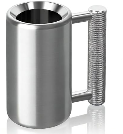 ZhaoCo Schwerer Becher, 8 kg 350ml Edelstahlbecher | Hantel-Kaffeetasse, Fitnessstudio-Trainings-Wasserbecher, Fitness-Sport-Geschenk