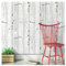 Blooming Wall Distressed Wood Grain Panel Green Leaves Peel and Stick Wall Decor Wallpaper, Pink&Beige