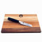 KAI Shun Premier Tim Mälzer | Minamo TMM-0700 | ultrascharfes japanisches Officemesser | Damaszenerstahl | + massives Schneidebrett aus altem Fassholz (Eiche) 25x15 cm | VK: 215,- €