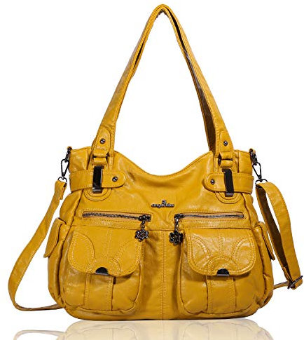 Angel Kiss Cuir Sac à Main Désign/Epaule/Bandoulière/Large Capacité 8 Petites Poches Pour Filles/Femmes 5739