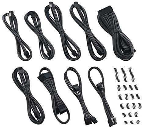 CableMod Classic ModMesh Kabelsatz der C-Serie Corsair AXi, HXi und RM - Carbon