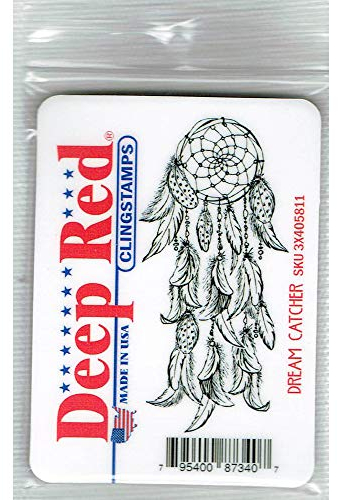 Deep Red Cling Stamp 1.5X3.2-Dream Catcher