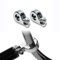 HDBUBALUS Kit de montage de pinces pour autoroute Pour barre de protection du moteur de 3,2 cm et 3,2 cm Compatible avec Harley Electra Road King Street Glide Chrome