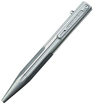 Bolt Action Pen Titanium Pen Kugelschreiber mit Clip, kompakte Größe, EDC-Werkzeug (grau)