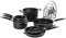 Cuisinart N51-12BK SmartNest Batterie de cuisine antiadhésive en aluminium Noir