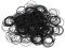 5Pcs Schwarz NBR-Kautschuk CS 0.5mm OD 21/24,5/26/31/40/56/61/80/81mm Wasserdichte Dichtung Washer Gummi-O-Ring, 26x25x0.5mm