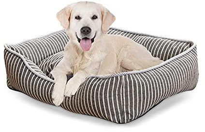 PETCUTE Cuccia per Cane,Cuccia per Gatti Sfoderabile e Antistress Coperchio,Lavabile e Antiscivolo Cuccia per Cani Gatti, Letto cani Lavabile in Lavatrice
