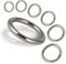 PROTECH 10 Stück O-Ring Edelstahlringe - Ring 6x35mm Rundringe aus rostfreiem Edelstahl A4 V4A geschweißt poliert Metallring