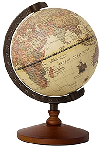 xuejuanshop Weltkugel Vintage Holzkugel Home Decoration School Education Supplies für Student Globus